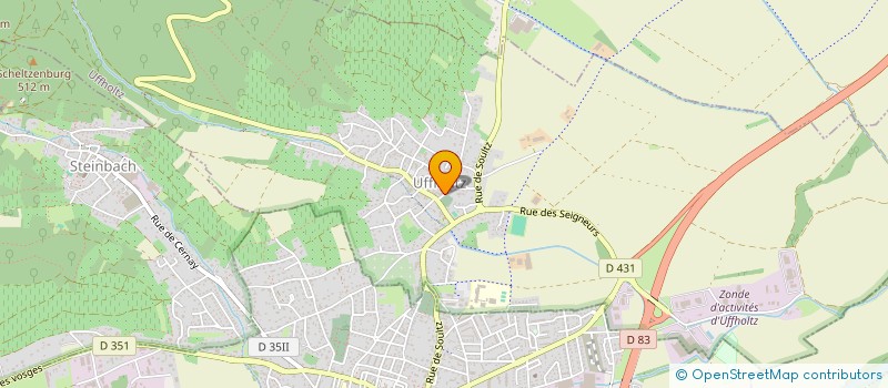 localisation de l'entreprise MONSIEUR DAVID BURDLOFF  UFFHOLTZ