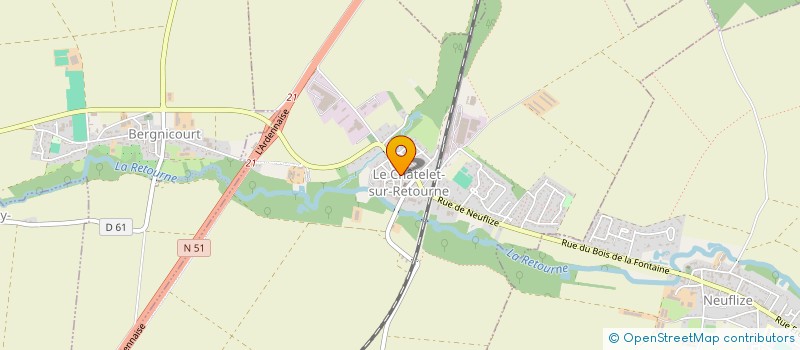 localisation de l'entreprise MONSIEUR DAVID BURKHARD  LE CHATELET-SUR-RETOURNE