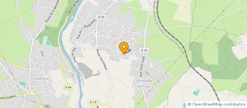 localisation de l'entreprise MONSIEUR DAVID BURNICHON  COMMELLE-VERNAY