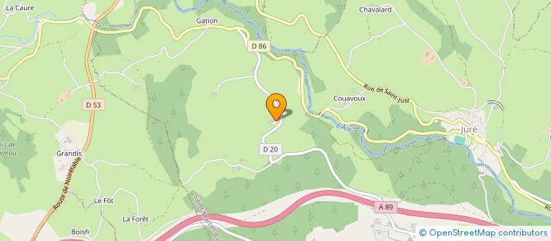 localisation de l'entreprise MONSIEUR DAVID BUTIN  SAINT MARCEL D'URFE