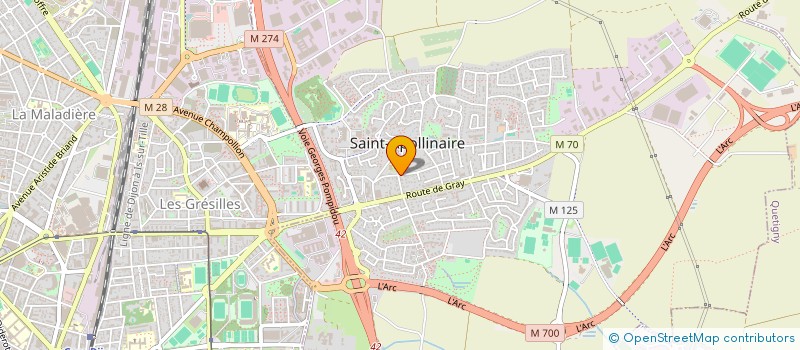 localisation de l'entreprise MONSIEUR DAVID CABATON  SAINT-APOLLINAIRE