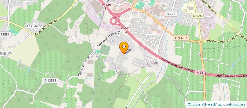localisation de l'entreprise MONSIEUR DAVID CABIROL  LANGON