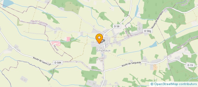 localisation de l'entreprise MONSIEUR DAVID CABRILLANA  EMPEAUX