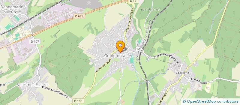 localisation de l'entreprise MONSIEUR DAVID CABUT  GRANDFONTAINE