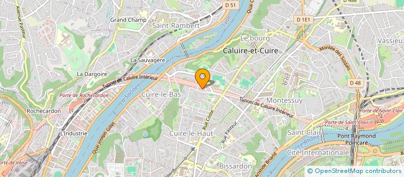 localisation de l'entreprise MONSIEUR DAVID CADET  CALUIRE-ET-CUIRE