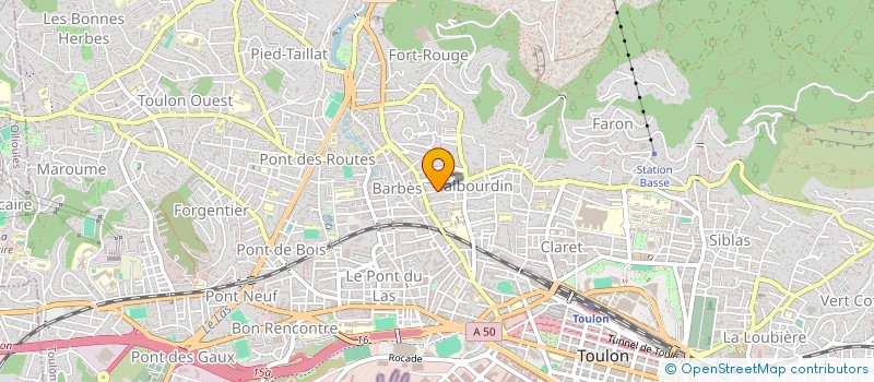 localisation de l'entreprise MONSIEUR DAVID CADET  TOULON