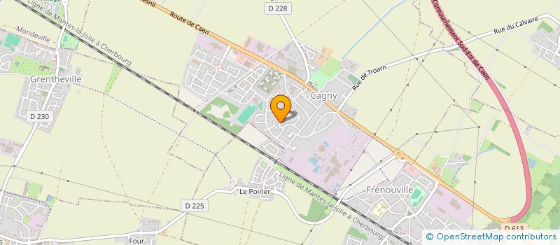 localisation de l'entreprise MONSIEUR DAVID CAHU  CAGNY