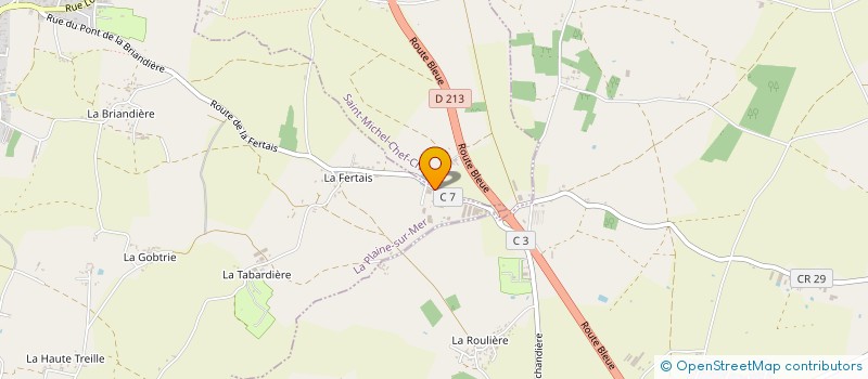 localisation de l'entreprise MONSIEUR DAVID CAILLAUD à LA PLAINE-SUR-MER