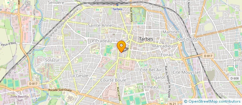 localisation de l'entreprise MONSIEUR DAVID CAILLAULT  TARBES