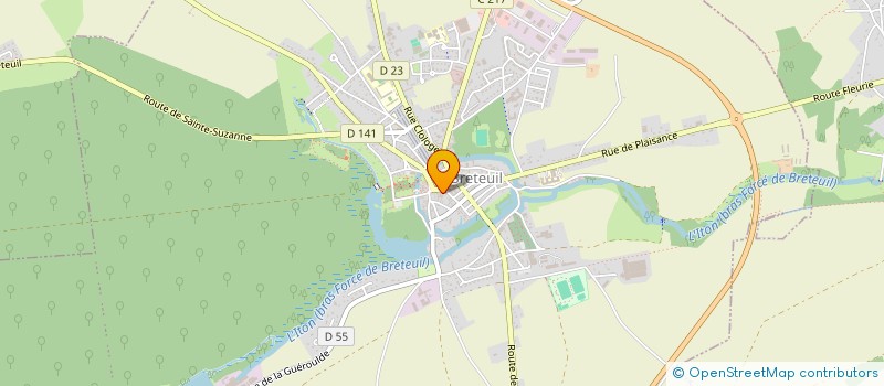 localisation de l'entreprise MONSIEUR DAVID CAILLEAUX  BRETEUIL