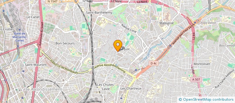 localisation de l'entreprise MONSIEUR DAVID CAILLOT à MARSEILLE
