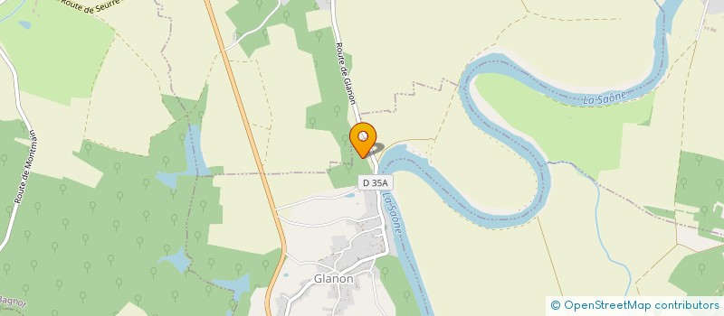 localisation de l'entreprise MONSIEUR DAVID CAISSE  GLANON