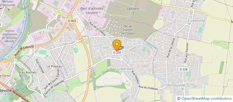 localisation de l'entreprise MONSIEUR DAVID CALBRIS  GIBERVILLE