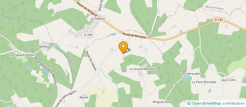 localisation de l'entreprise MONSIEUR DAVID CALLEMART  SAINT-MARTIN-DE-COUX