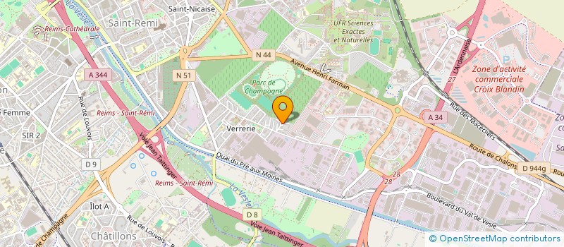 localisation de l'entreprise MONSIEUR DAVID CAMILLE BENMAMOU  REIMS