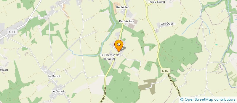 localisation de l'entreprise MONSIEUR DAVID CAMUZARD  PLOURIVO