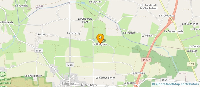 localisation de l'entreprise MONSIEUR DAVID CANCOUET  SAINT-JUST