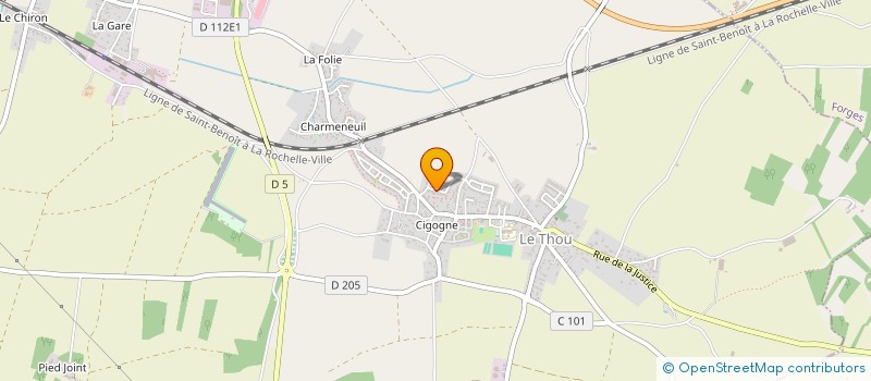 localisation de l'entreprise MONSIEUR DAVID CANEDO  LE THOU