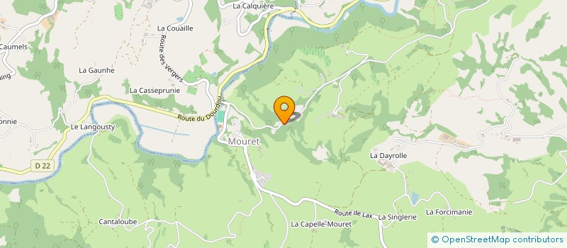 localisation de l'entreprise MONSIEUR DAVID CANTALOUBE à MARCILLAC-VALLON