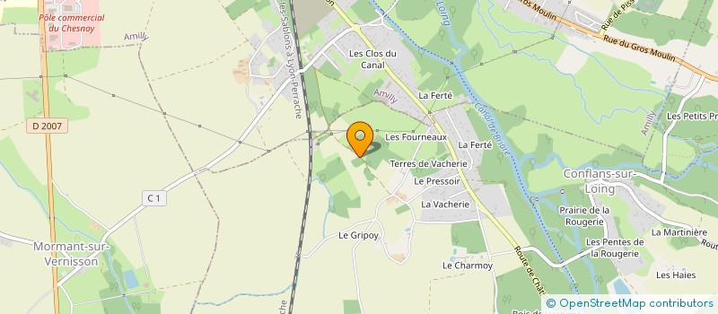 localisation de l'entreprise MONSIEUR DAVID CANTIENI à CONFLANS-SUR-LOING