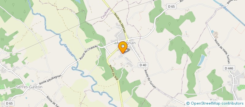 localisation de l'entreprise MONSIEUR DAVID CAQUERET  AUBAGNAN