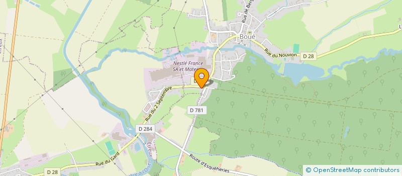 localisation de l'entreprise MONSIEUR DAVID CARETTE  BOUE