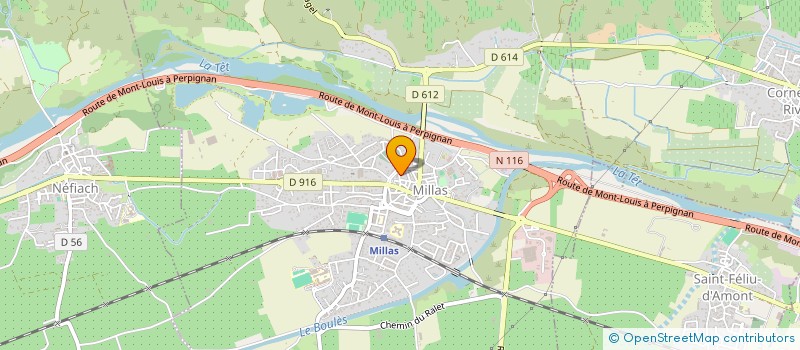 localisation de l'entreprise MONSIEUR DAVID CARGOL  MILLAS