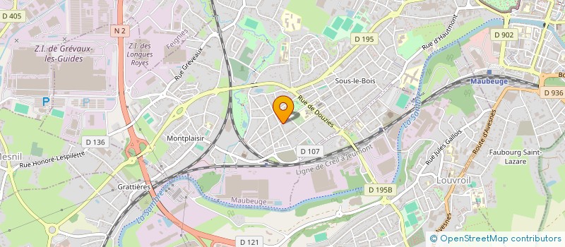 localisation de l'entreprise MONSIEUR DAVID CARLIER  MAUBEUGE