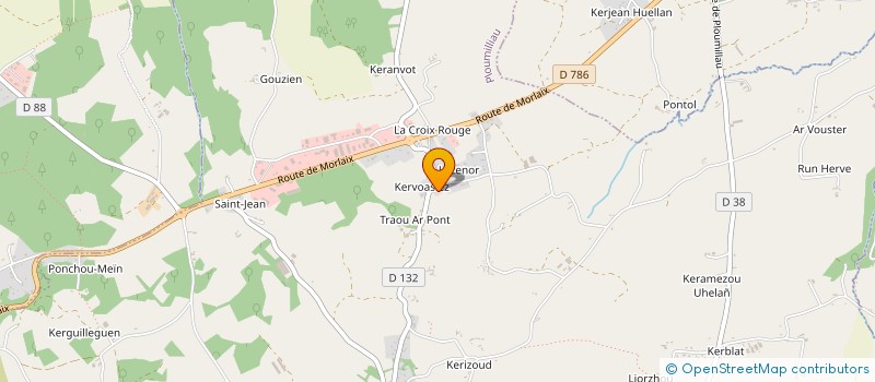 localisation de l'entreprise MONSIEUR DAVID CARLUER  PLOUMILLIAU