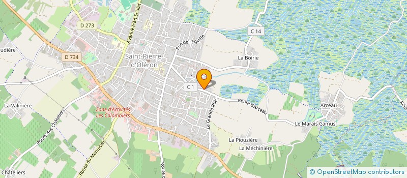 localisation de l'entreprise MONSIEUR DAVID CARON  SAINT-PIERRE-D'OLERON