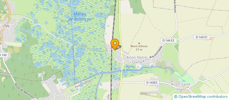 localisation de l'entreprise MONSIEUR DAVID CARON  AIRON-NOTRE-DAME