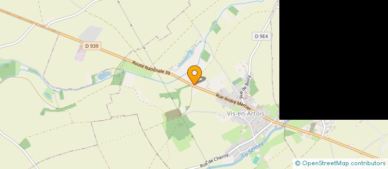 localisation de l'entreprise MONSIEUR DAVID CARPENTIER  VIS-EN-ARTOIS
