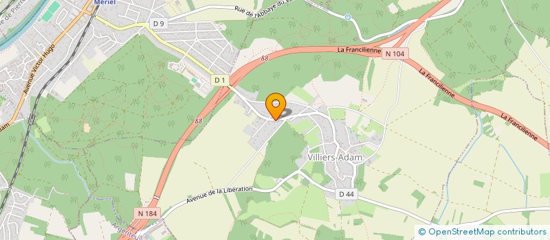 localisation de l'entreprise MONSIEUR DAVID CARRASQUEIRA  VILLIERS-ADAM