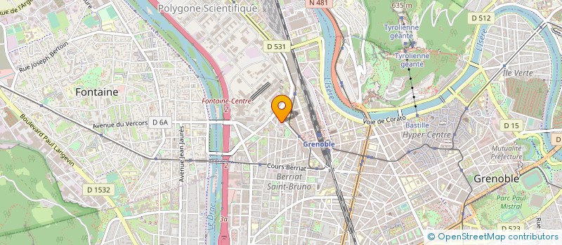 localisation de l'entreprise MONSIEUR DAVID CARREL à GRENOBLE