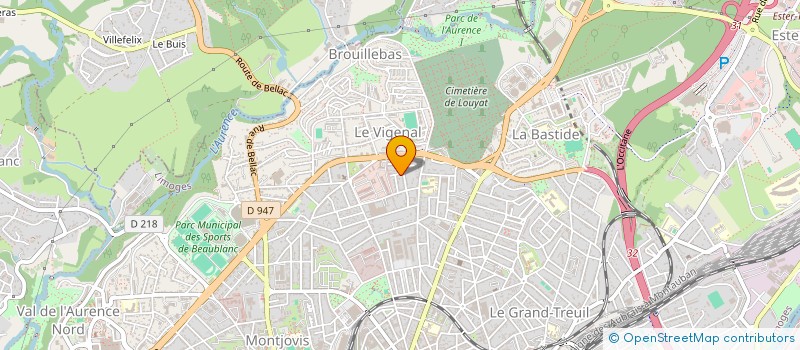 localisation de l'entreprise MONSIEUR DAVID CARRIERE à LIMOGES