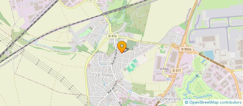 localisation de l'entreprise MONSIEUR DAVID CARVALHO  LE THILLAY