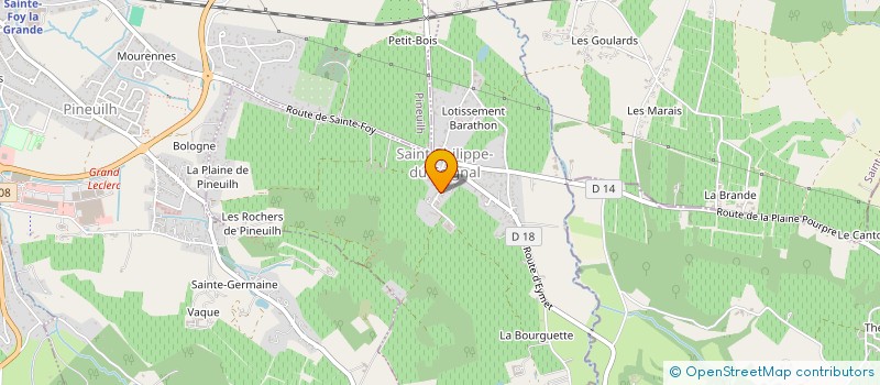 localisation de l'entreprise MONSIEUR DAVID CASAGRANDE à SAINT-PHILIPPE-DU-SEIGNAL