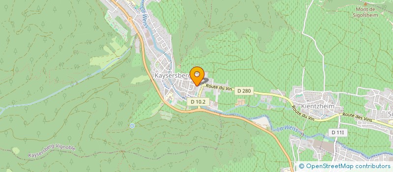 localisation de l'entreprise MONSIEUR DAVID CASSEL  KAYSERSBERG VIGNOBLE