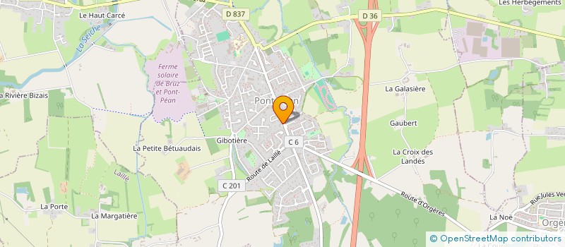 localisation de l'entreprise MONSIEUR DAVID CASSIN  PONT-PEAN