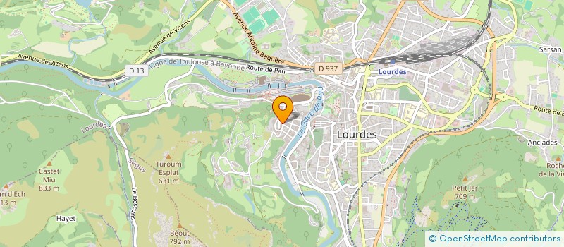 localisation de l'entreprise MONSIEUR DAVID CASTAING  LOURDES