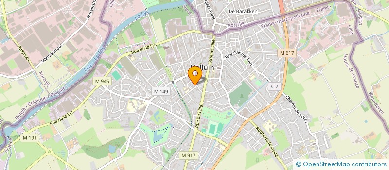 localisation de l'entreprise MONSIEUR DAVID CASTELAIN  HALLUIN