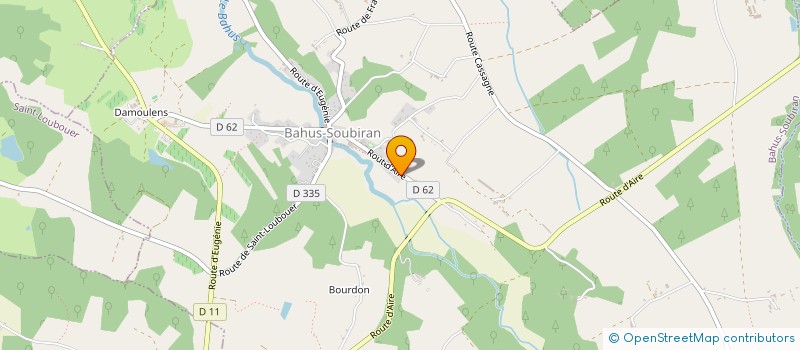 localisation de l'entreprise MONSIEUR DAVID CASTERMANE  BAHUS-SOUBIRAN