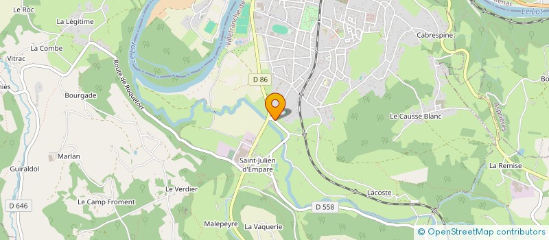 localisation de l'entreprise MONSIEUR DAVID CATARINO AIRES FERREIRA  CAPDENAC-GARE