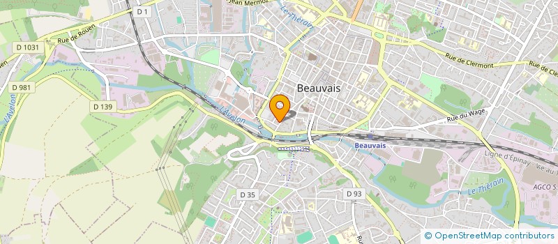 localisation de l'entreprise MONSIEUR DAVID CATEIGNE  BEAUVAIS