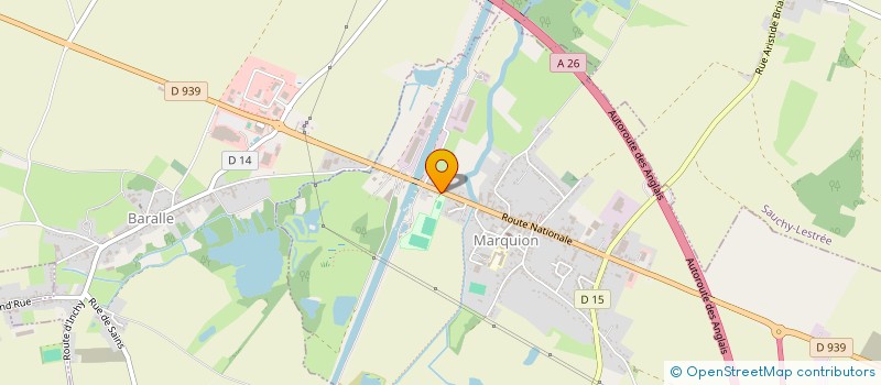 localisation de l'entreprise MONSIEUR DAVID CATTIAUX  MARQUION