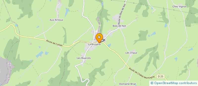 localisation de l'entreprise MONSIEUR DAVID CAUDAL  SAINT-CHRISTOPHE-EN-BOURBONNAIS