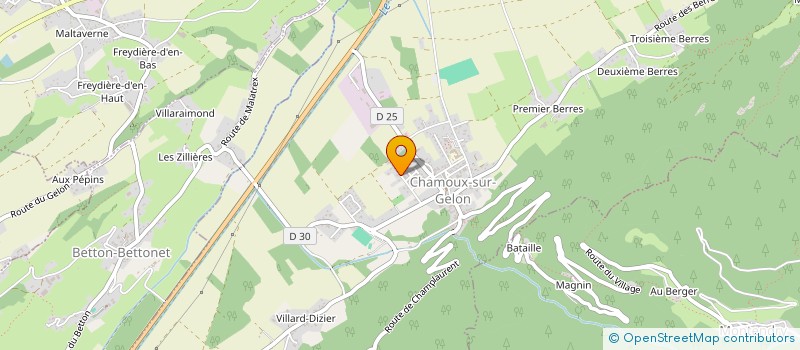 localisation de l'entreprise MONSIEUR DAVID CAUVIN  CHAMOUX-SUR-GELON