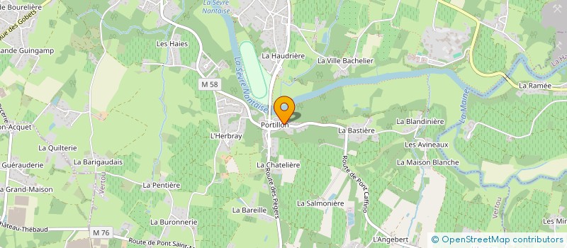 localisation de l'entreprise MONSIEUR DAVID CAUX-BEAULIEU  VERTOU