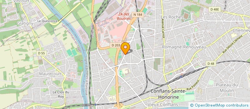 localisation de l'entreprise MONSIEUR DAVID CAVANNA  CONFLANS-SAINTE-HONORINE