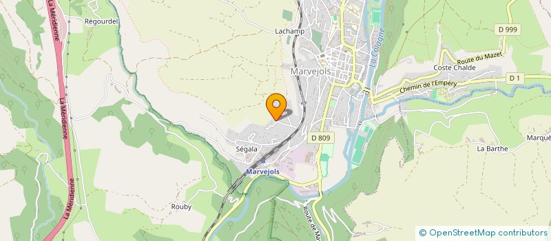 localisation de l'entreprise MONSIEUR DAVID CAYREL  LE BUISSON